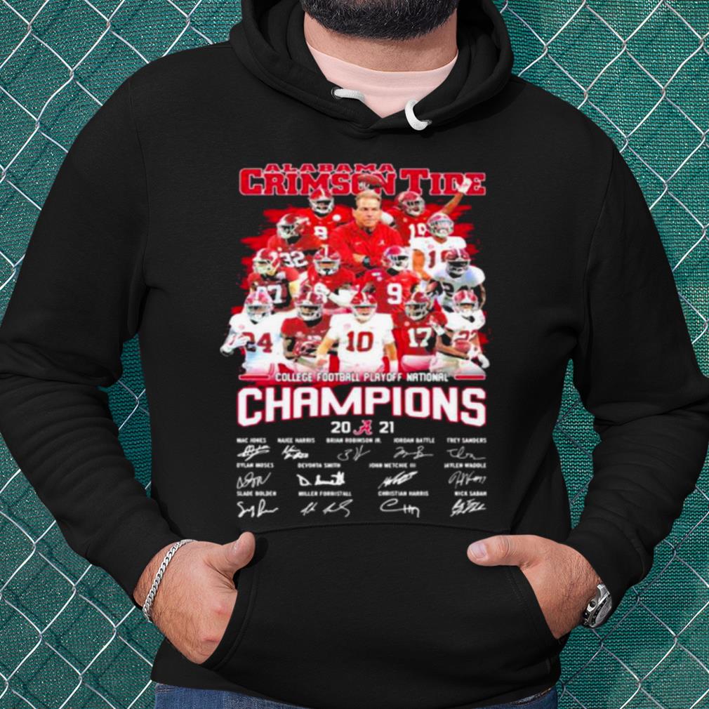 b088240e original alabama crimson tide football playoff national champions 2021 signature shirt 4 - Original Alabama Crimson Tide Football Playoff National Champions 2021 Signature shirt