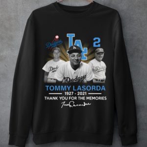 Cool Los Angeles Dodgers Tommy Lasorda 1927 2021 Thank Memories Signature shirt 2