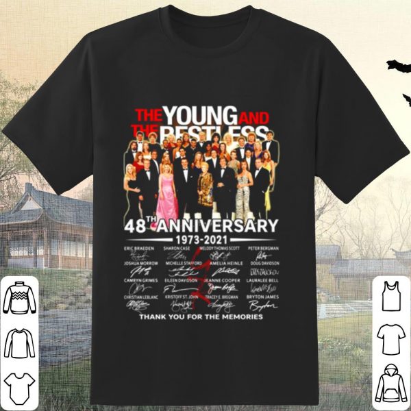 Pretty The Young And The Besties 48th Anniversary Thank The Memories shirt