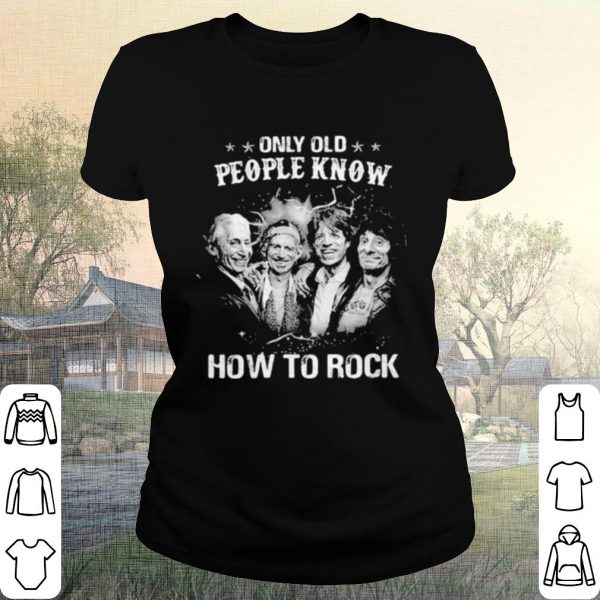 Pretty Only Old People Know How To Rock Band Music shirt