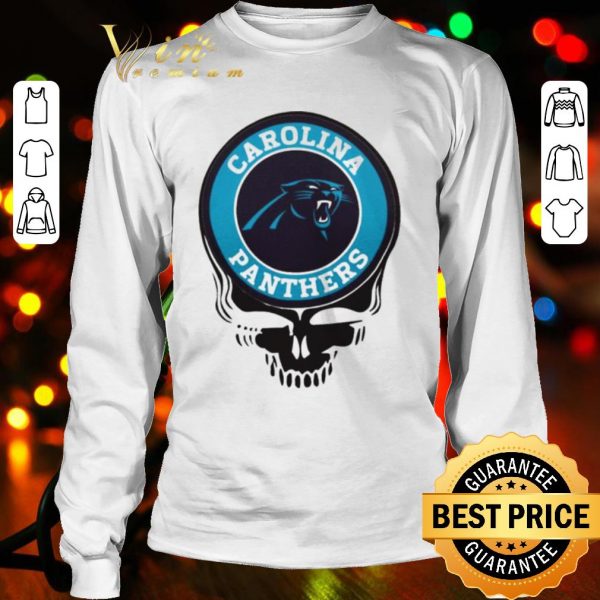 Pretty Carolina Panthers Football Skull shirt