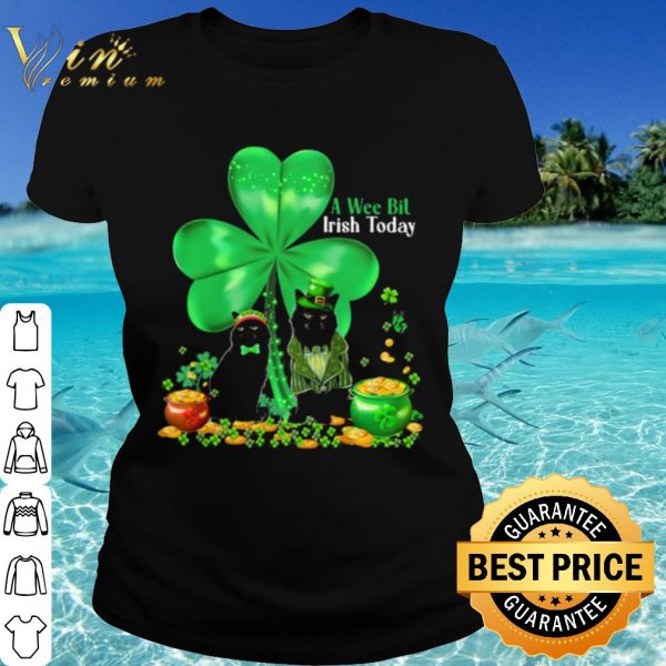 Cool A Wee Bil Irish Today Cat Lucky Grass shirt
