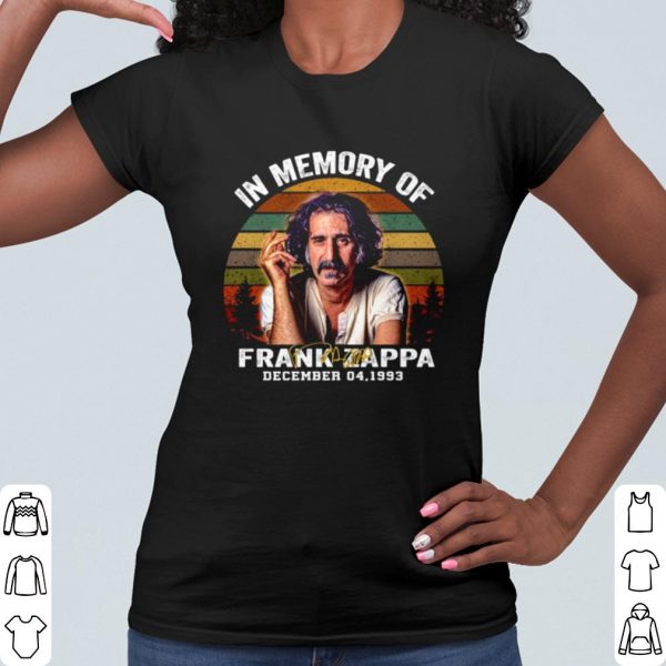Cool In Memory Of Frank Zappa December 04 1993 Vintage shirt