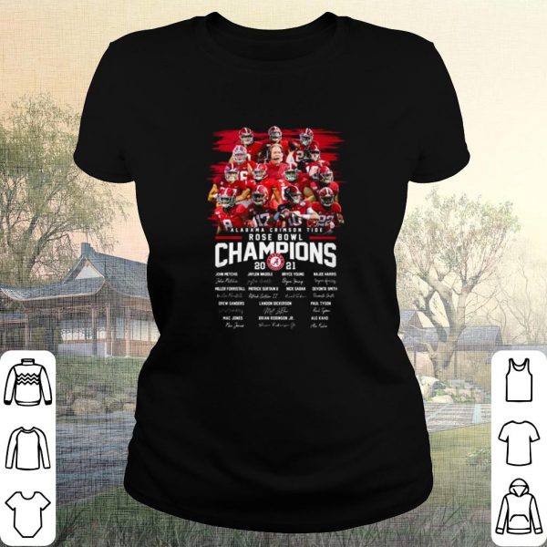 Original Alabama Crimson Tide Rose Bowl Game Champions Member Signature shirt