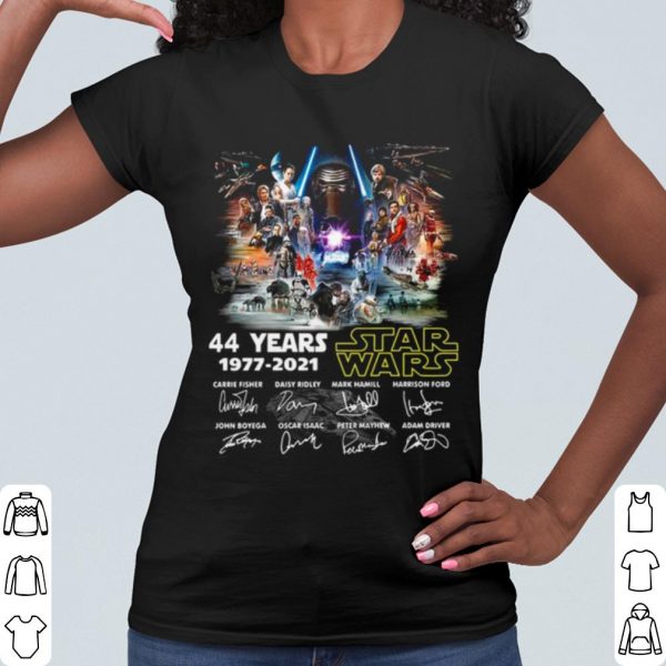 Cool 44 Years 1977 2021 Star Wars Signatures shirt