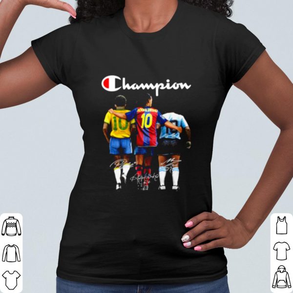 Cool Champion Pele Ronaldinho Maradona Signature shirt