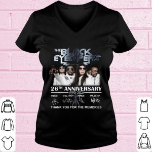 Top The Black Eyed Peas 26th Anniversary Thank The Memories Signatures shirt 1