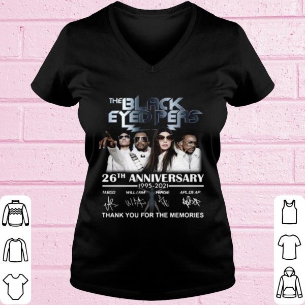 Top The Black Eyed Peas 26th Anniversary Thank The Memories Signatures shirt