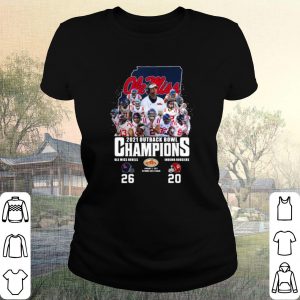 Original Ole Miss Football 2021 Outback Bowl Champions 26 20 Indiana Hoosiers shirt 1