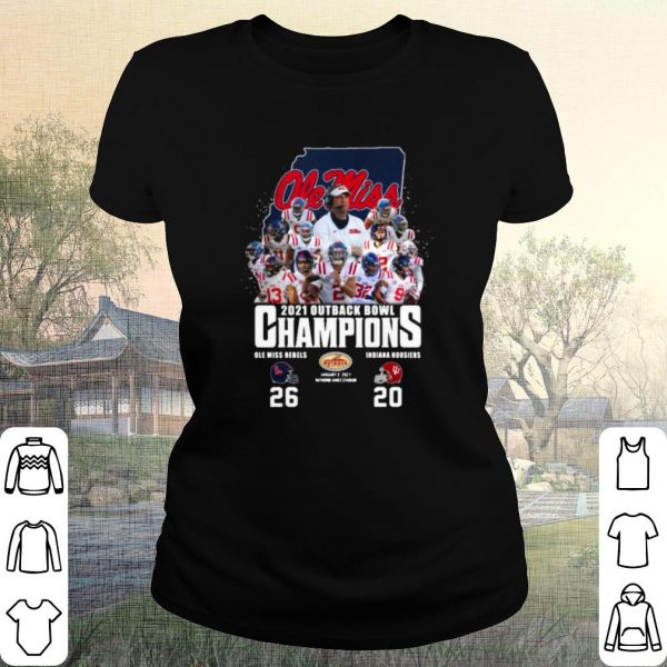 Original Ole Miss Football 2021 Outback Bowl Champions 26 20 Indiana Hoosiers shirt