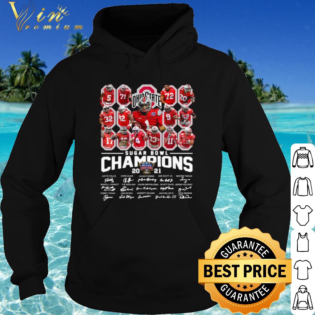 d21f110f cool ohio state sugar bowl champions 2021 signatures shirt 4 - Cool Ohio State Sugar Bowl Champions 2021 Signatures shirt