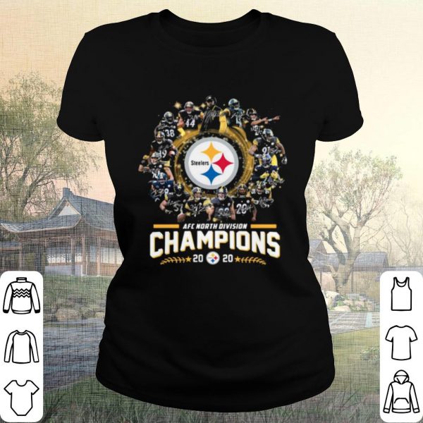 Pretty AFC north division Champions 2020 Pittsburgh Steelers signatures shirt