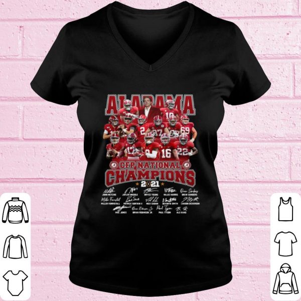 Top Alabama Crimson Tide Team Players Cfp National Champions 2021 Signatures shirt