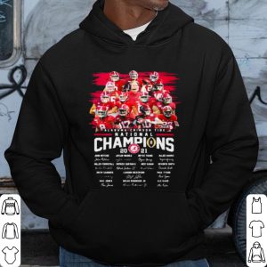 Cool Alabama Crimson Tide College Football Playoff National Champions 2021 Signature shirt 2