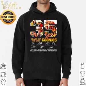 Original 35 Years Of The Goonies 1985 2020 Thank You For The Memories shirt 2