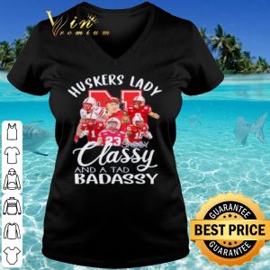 Cool Huskers Lady Sassy Classy And A Tad Badassy shirt 2