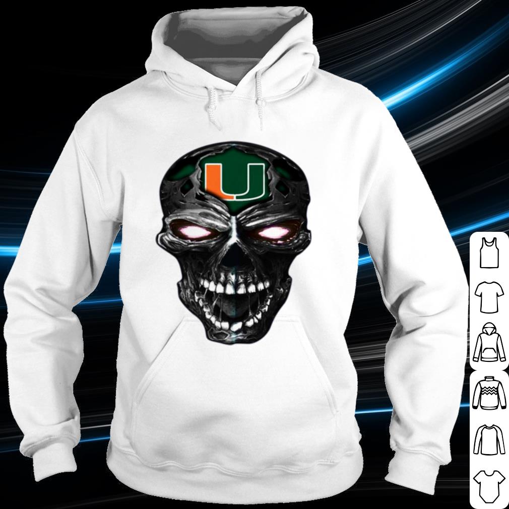 e10d86e9 skull miami hurricanes football shirt 4 - Skull Miami Hurricanes Football shirt