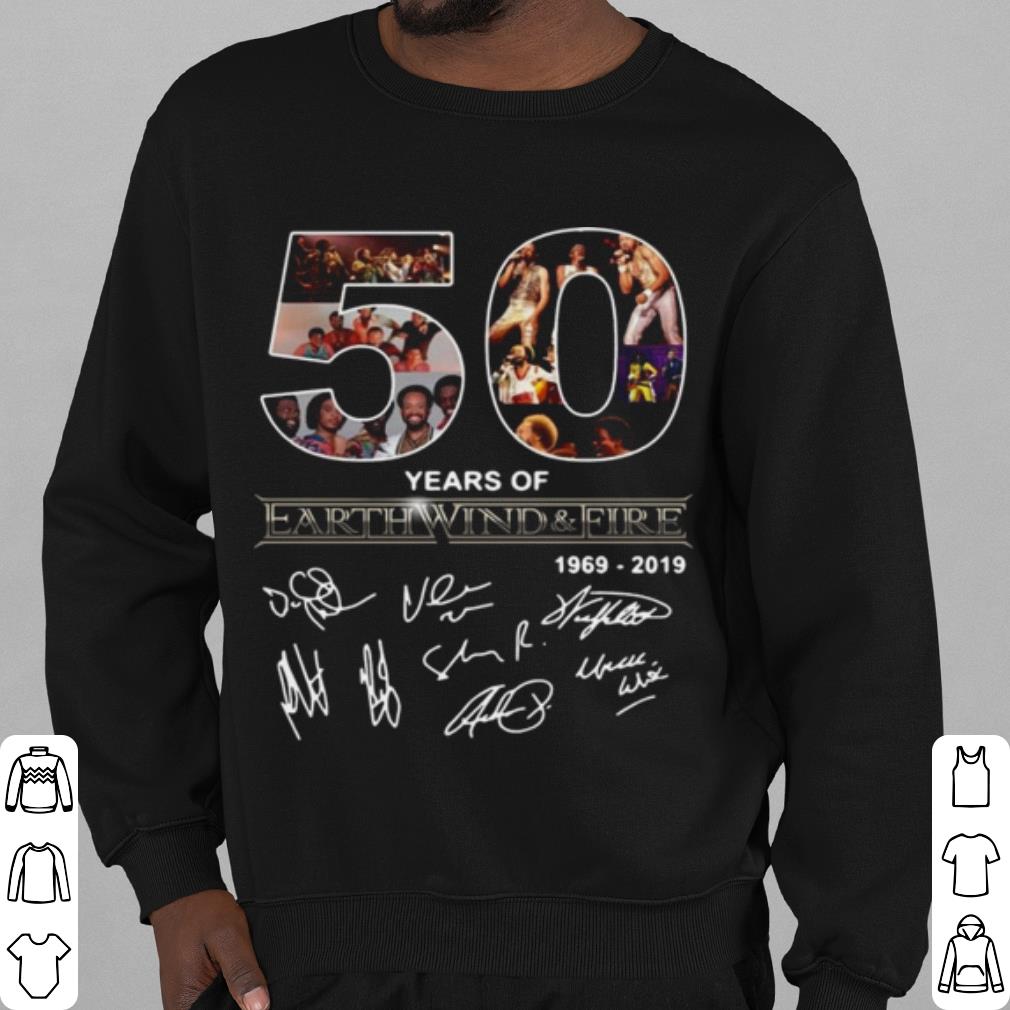 Cool 50 Years Of Earth Wind And Fire 1969 2019 Signatures shirt e1e48767 cool 50 years of earth wind and fire 1969 2019 signatures shirt 4 - Cool 50 Years Of Earth Wind And Fire 1969 2019 Signatures shirt