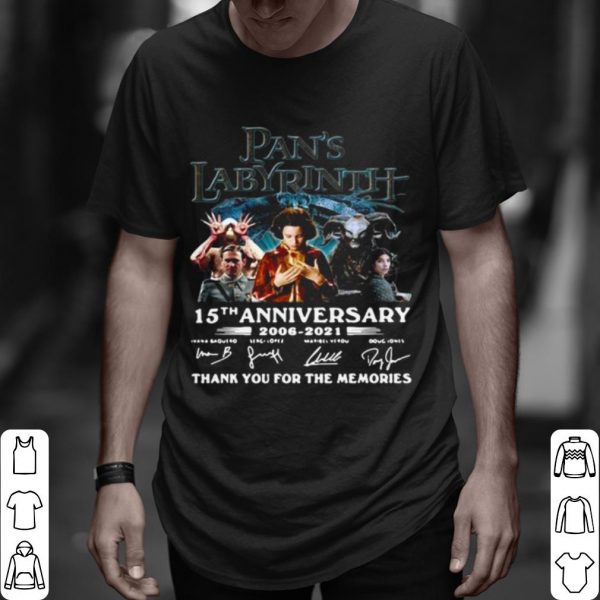 Top Great Labyrinth 15th Anniversary Thank You For The Memories Signatures shirt