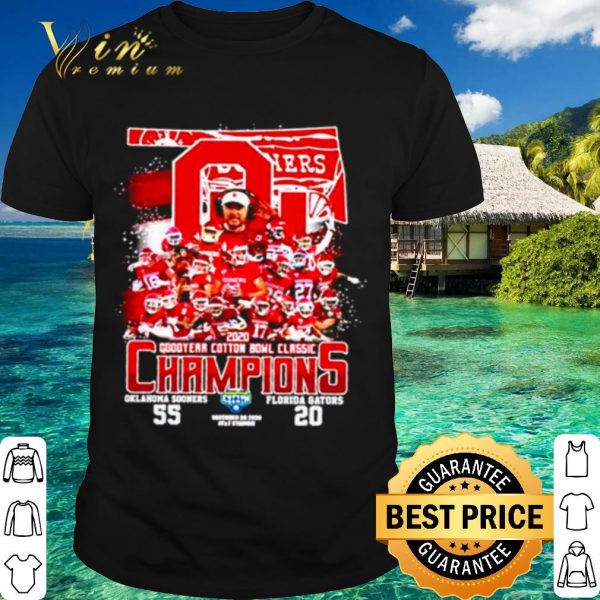 Top 2020 Oklahoma Sooners Goodyear Cotton Bowl Classic Champions shirt
