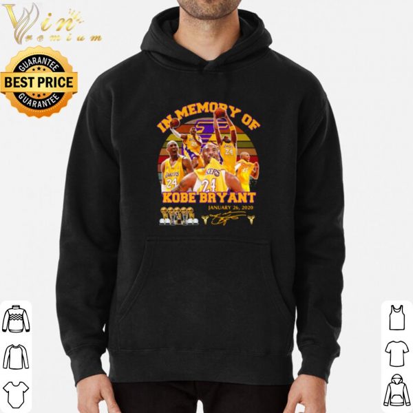 Original In Memory Of Kobe Bryant January 26 2020 Signature Vintage shirt