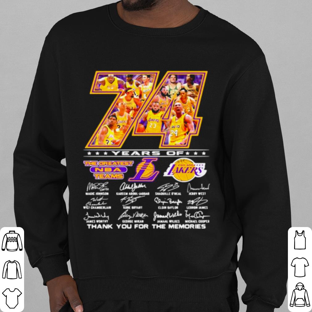 Cool 74 Years Of The Greatest Nba Team Los Angeles Lakers Signature shirt eb3c2b12 cool 74 years of the greatest nba team los angeles lakers signature shirt 4 - Cool 74 Years Of The Greatest Nba Team Los Angeles Lakers Signature shirt