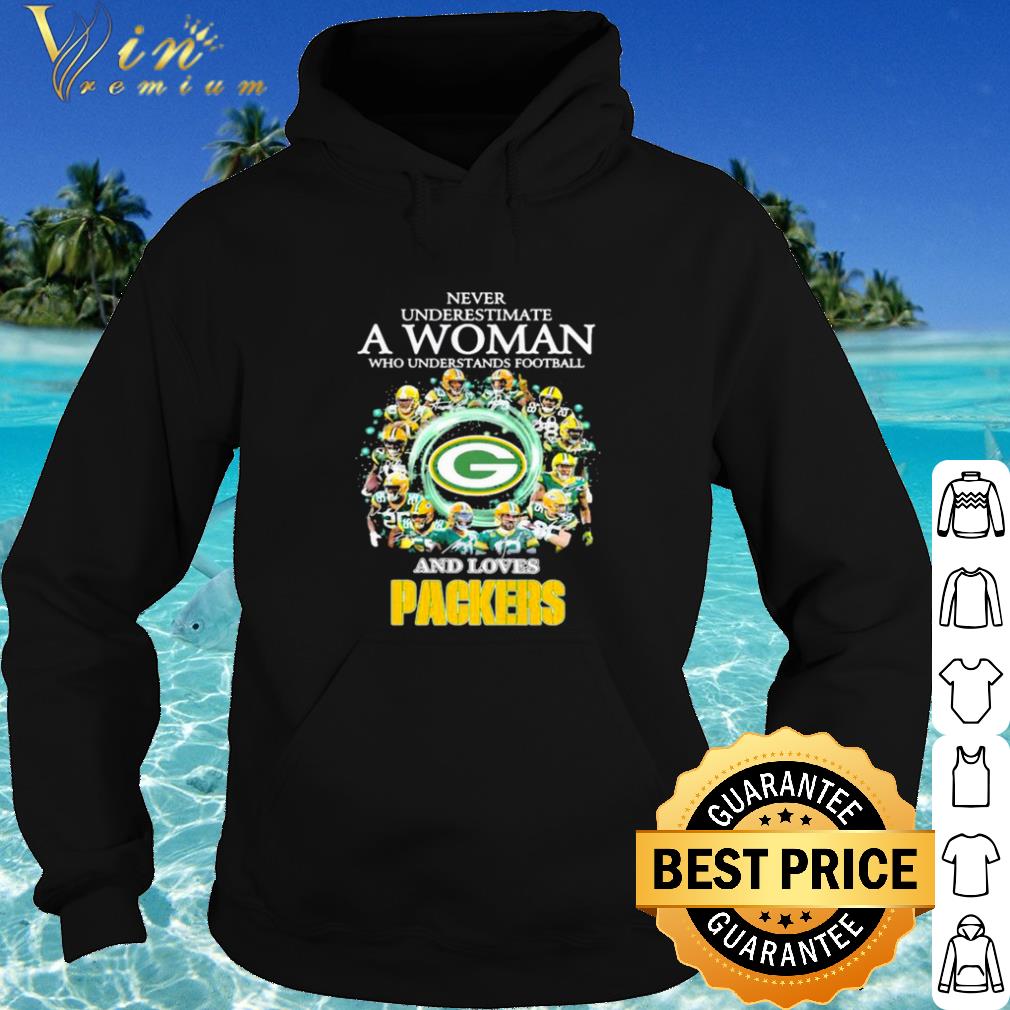 ecd33ffc cool never underestimate a woman who understand football and loves packers shirt 4 - Cool Never Underestimate A Woman Who Understand Football And Loves Packers shirt