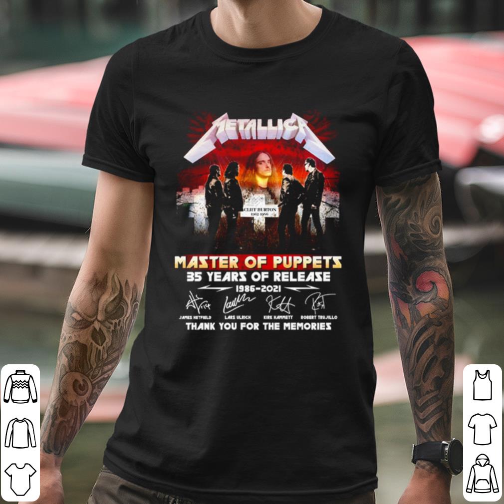 Original Metallica Master Of Puppets 35 Years Of Release Thank Memories Signature shirt ed0b41bc original metallica master of puppets 35 years of release thank memories signature shirt 4 - Original Metallica Master Of Puppets 35 Years Of Release Thank Memories Signature shirt