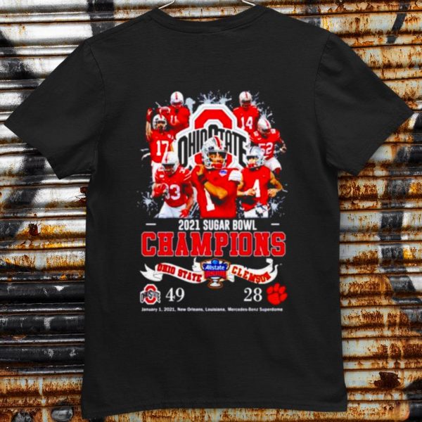 Pretty Ohio State 2021 Sugar Bowl Champions Ohio State 49 Clemson 28 shirt