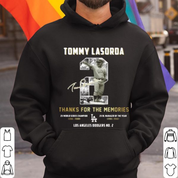 Top Tommy Lasorda Thanks For The Memories La Dodgers shirt