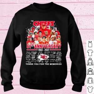 Top The Chiefs 61st Anniversary 1960 2021 Thank You For The Memories Signature shirt 2