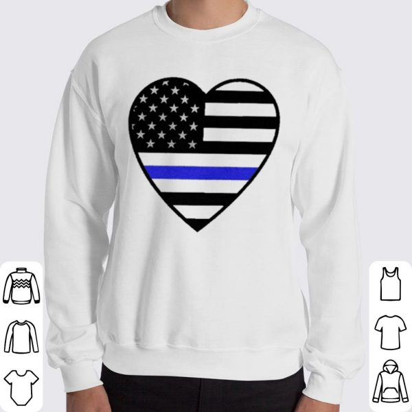 Pretty Heart Thin Blue Line shirt