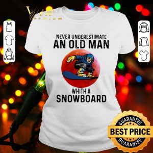 Cool Never Underestimate An Old Man Whith A Snowboard shirt 1