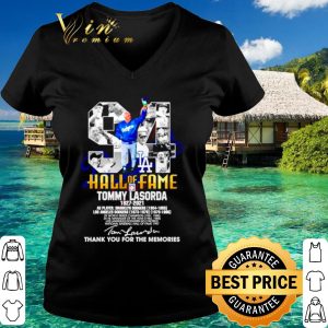 Original 94 Hall Of Fame Tommy Lasorda 1927 2021 Thank The Memories Signature shirt 2