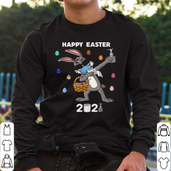 Top Dabbing Rabbit In A Mask Easter Day 2021 shirt