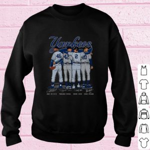 Official Yankees 46 Andy Pettitte 42 Mariano Rivera 2 Derek Jeter Signature shirt 2
