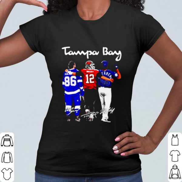 Pretty Tampa Bay Nikita Kucherov Tom Brady And Randy Arozarena Fiends Signature shirt