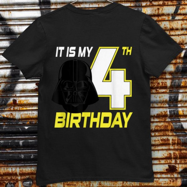 Original Star Wars Darth Vader 4th Birthday shirt