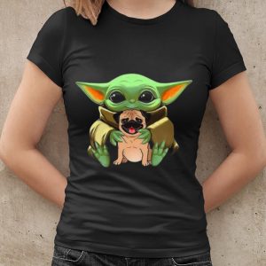 Top Baby Yoda Hug Pug Dog shirt 1 Top Baby Yoda Hug Pug Dog shirt 1