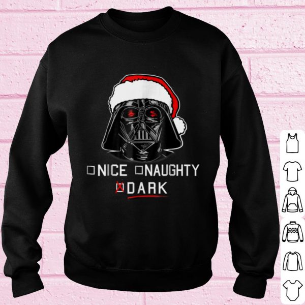 Official Star Wars Darth Vader Dark List Santa Christmas shirt