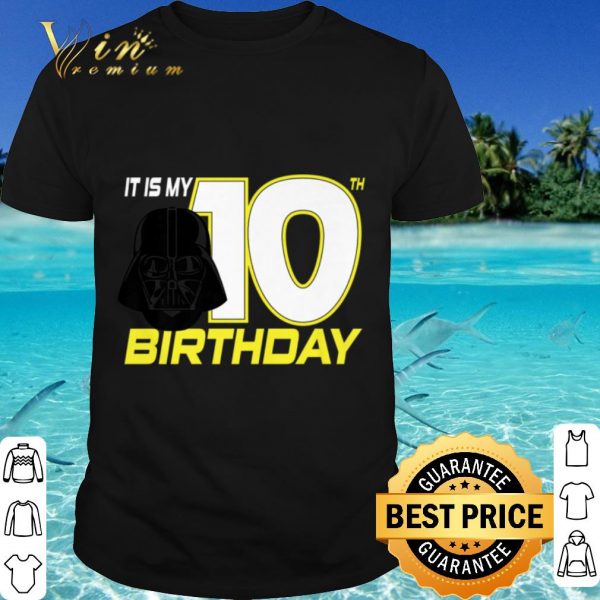 Cool Star Wars Darth Vader 10th Birthday shirt