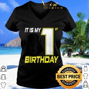 Hot Star Wars Darth Vader 1st Birthday shirt 2