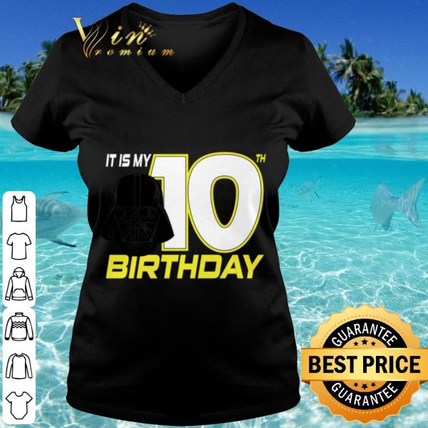 Cool Star Wars Darth Vader 10th Birthday shirt