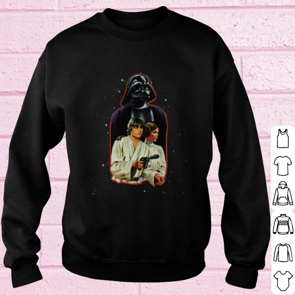 Top Star Wars Classic Luke Leia Darth Vader Illustration shirt