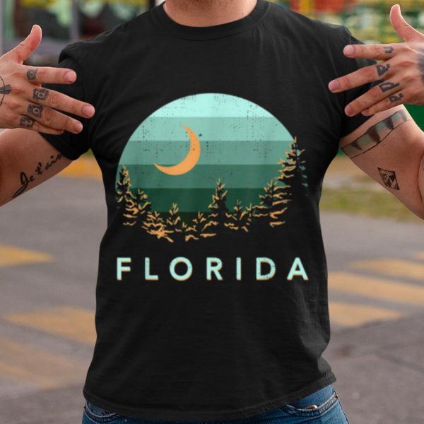 Top Florida Souvenir Forest Evergreen Night Sky Nature shirt