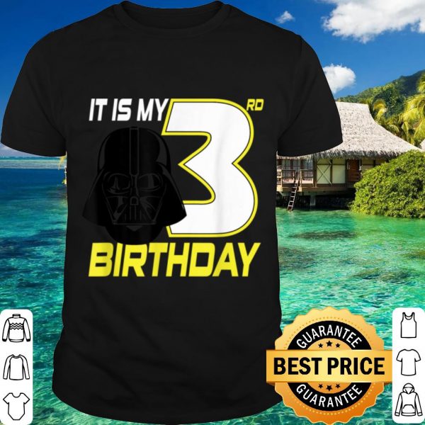 Cool Star Wars Darth Vader 3rd Birthday shirt