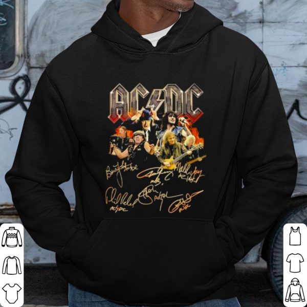 Best ACDC Band All Members Signatures shirt