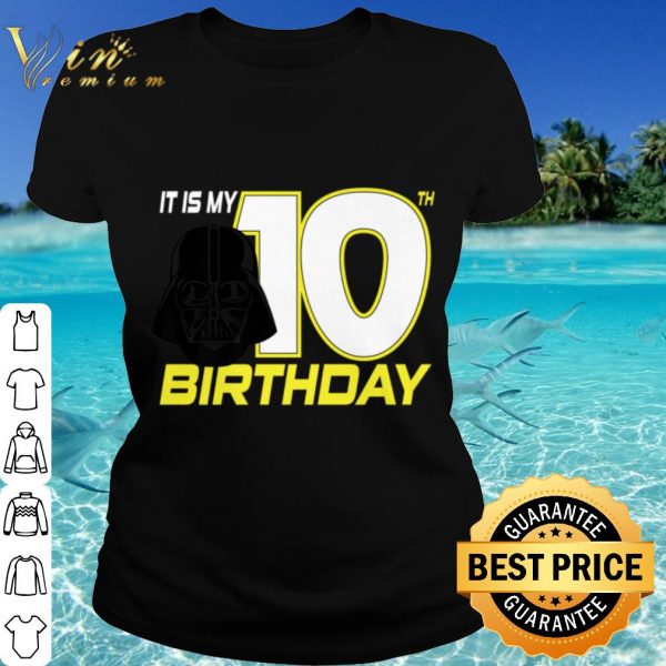 Cool Star Wars Darth Vader 10th Birthday shirt