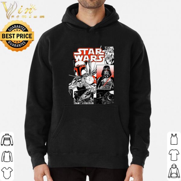 Hot Star Wars Boba Fett Darth Vader Comic Panels shirt