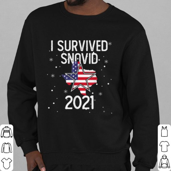 Top I Survived Snovid 2021 Texas Snowstorm shirt